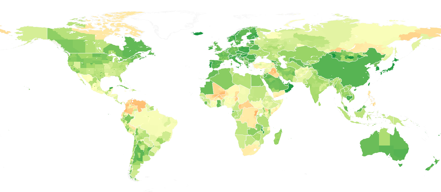 Global map - Political data