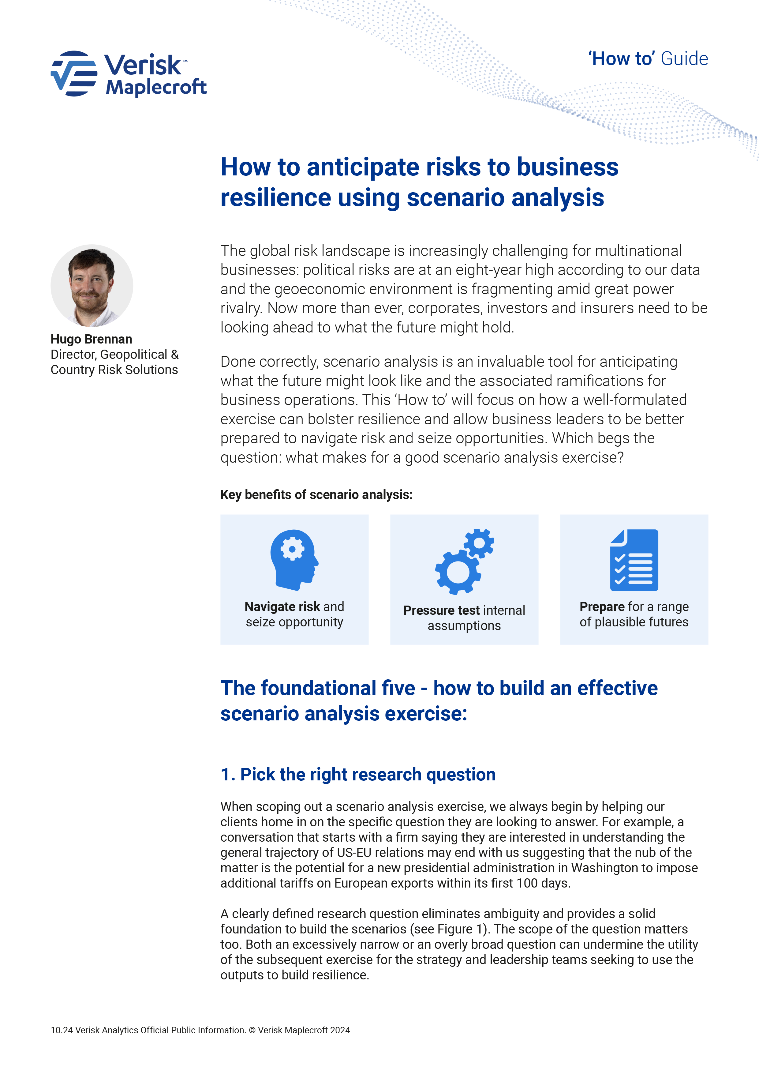 Guide - Scenario analysis