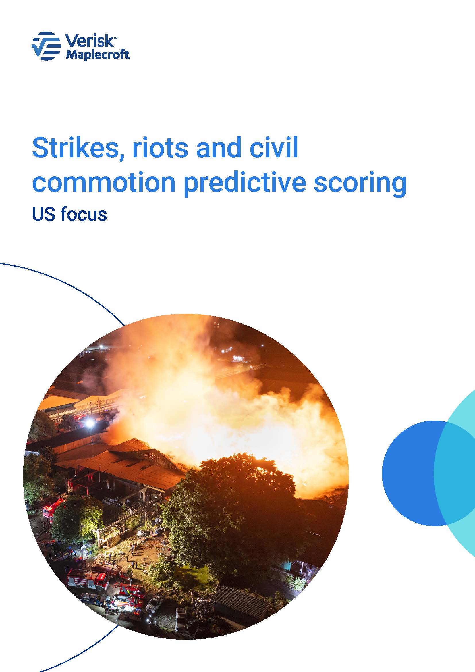 Whitepaper - Strikes, riots and civil commotion predictive scoring – US focus