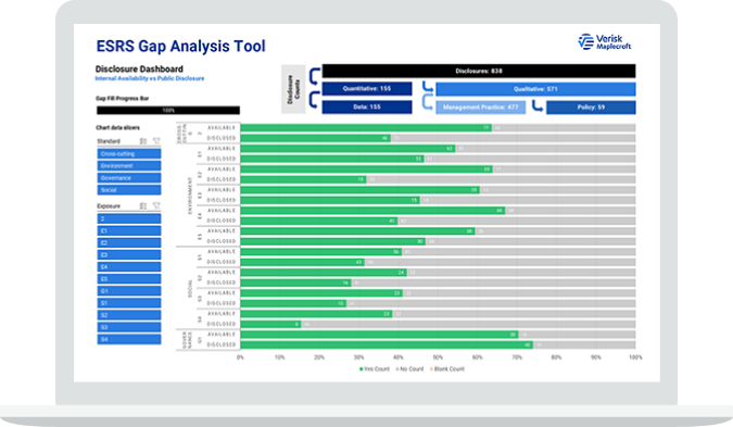 ESRS Gap Analysis Tool laptop